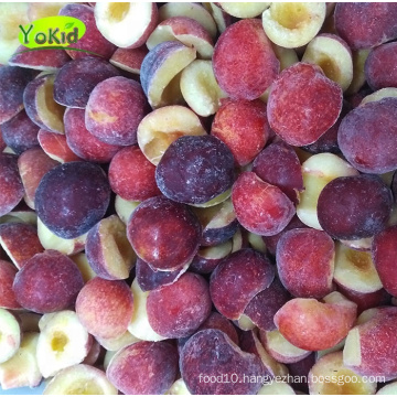 Chinese Delicious Fruits Clean Iqf Frozen Plum Halves With Skin On